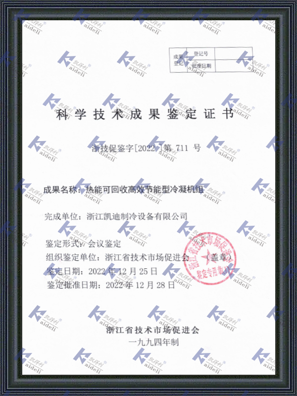 Science and Technology Achievement Appraisal Certificate