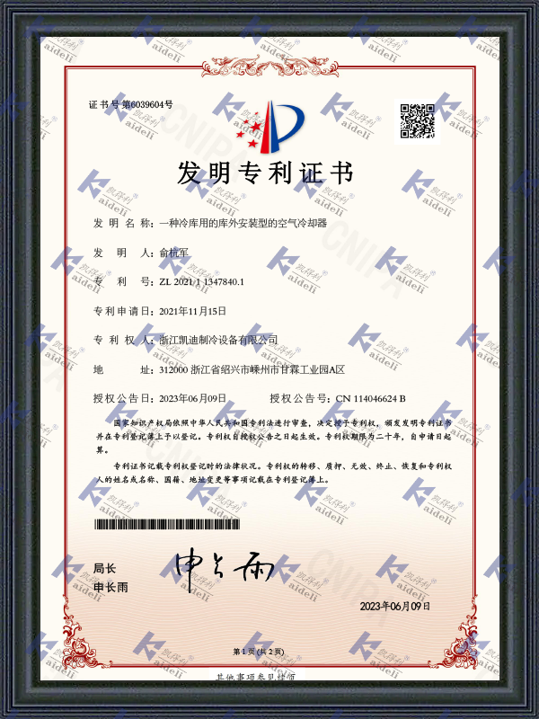 Invention Patent Certificate